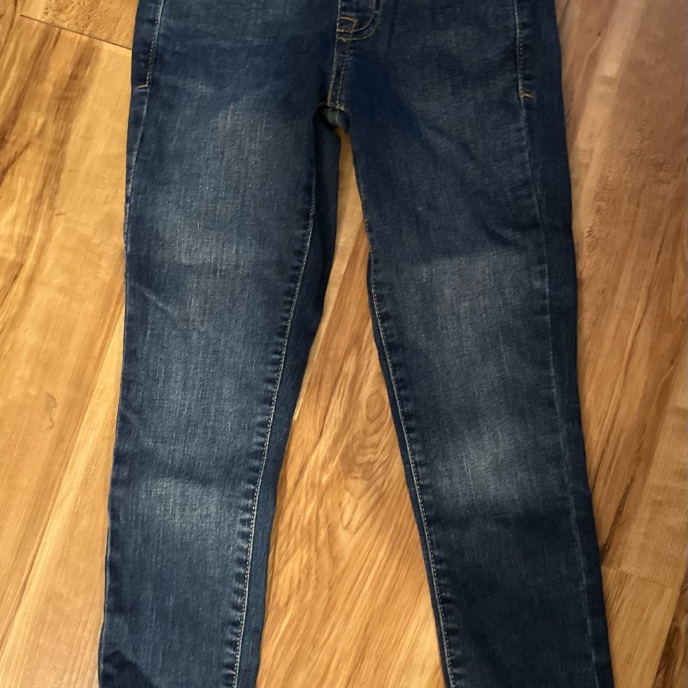 Size 6 EUC pull on Cat & Jack Kids Dark Blue Jeans leggings